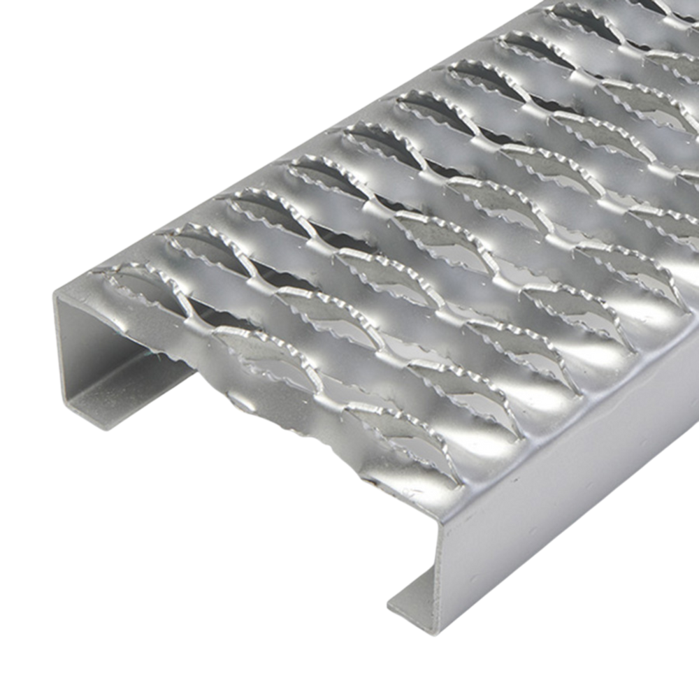 Aluminum Grip Strut Safety Grating | 7" | .08"