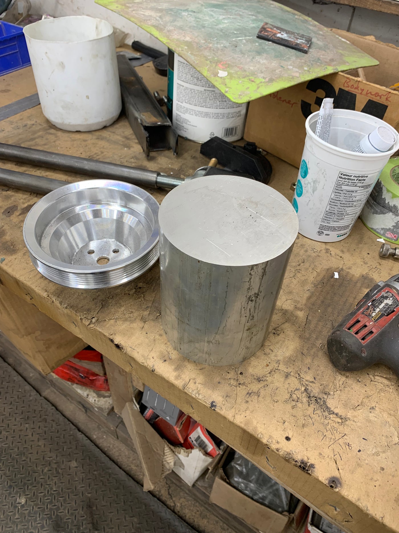 Crankshaft Pulley Extension, a Aluminum project built with Metals 'R' Us stock, photo 1