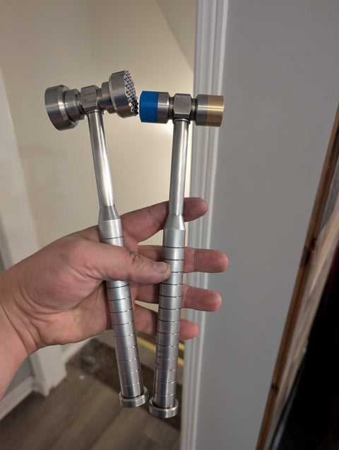 His and Her Wedding Hammers, un projet en Inox réalisé avec du métal de Metals 'R' Us, photo 1