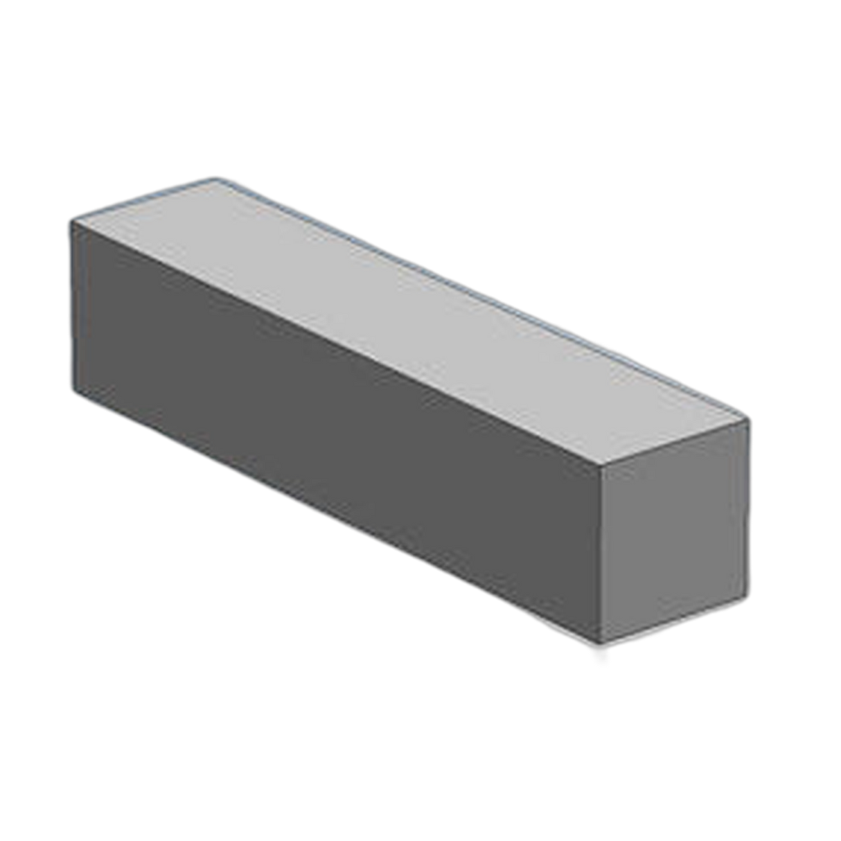 Carbon Steel Square Bar 1/4" x 1" 1018 Cold Finished