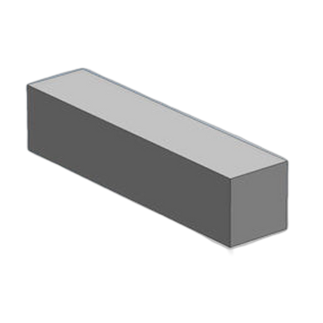 Carbon Steel Square Bar 1/4" x 1" 1018 Cold Finished