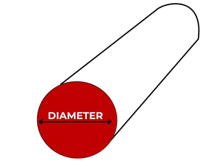 Round Bar dimension diagram